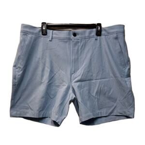 VRST Men's Long Drive Chino 7 " Golf Shorts Blue Wind Athletic Size 42 NWT